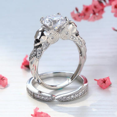 Supernatural Skull Crystal Ring Set-Your Soul Place